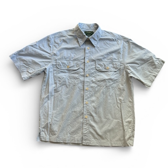 Filson Men's Light blue Short Sleeve button up Shirt Sz M